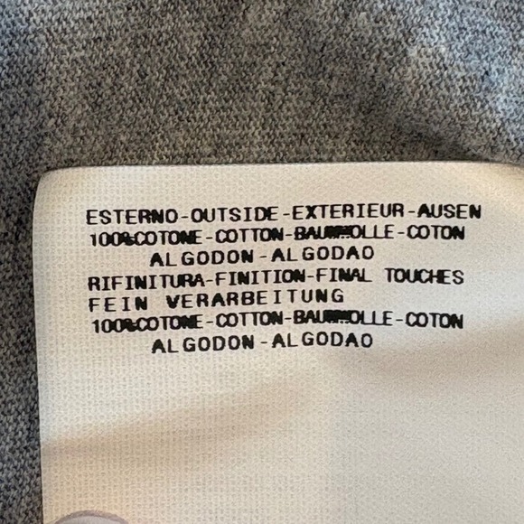 Fiorucci x Naomi Campbell Crewneck Gray Cotton Shirt Womens Size Small - Picture 8 of 9